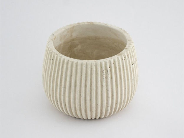 Slika Cement posuda rebrasta 14x14x10,5 cm