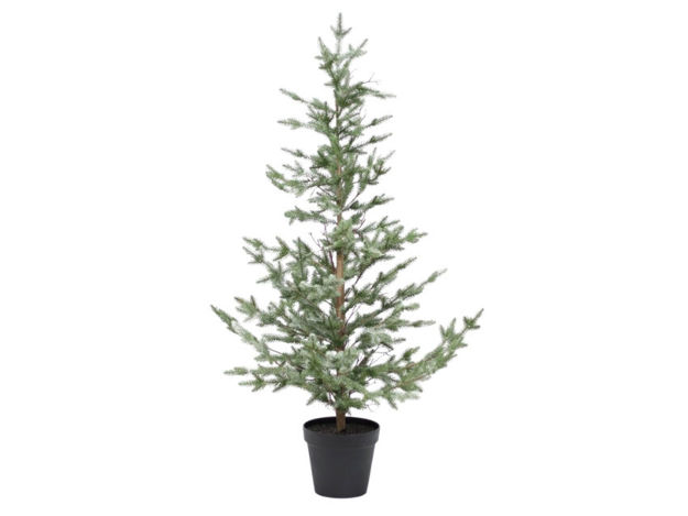 Slika Umjetni cedar u plastičnom loncu h125cm frost