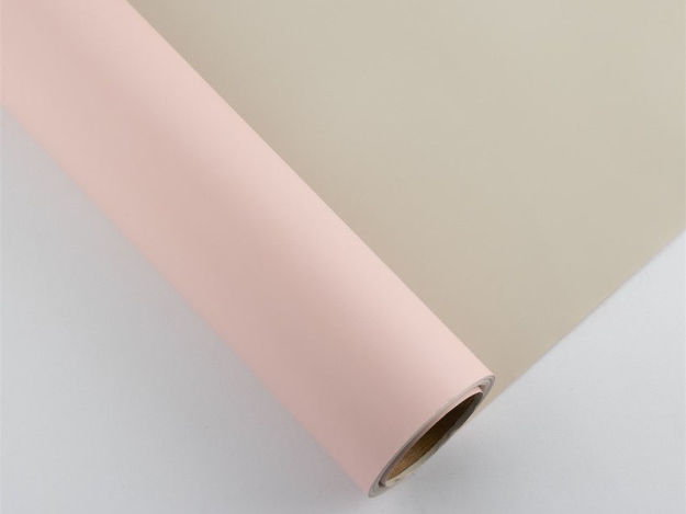 Slika Charm folija dvobojna rola 58cm/15mt sand/pastel pink