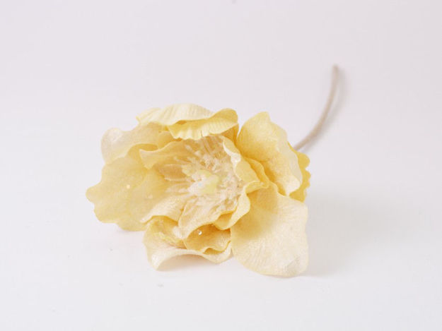 Slika Pik božićne ruže s gliterom 33 cm; vanilija ye-01
