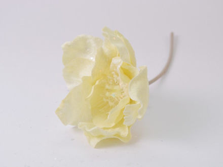 Slika Pik božićne ruže s gliterom 33 cm/d 10cm;krem cr-01