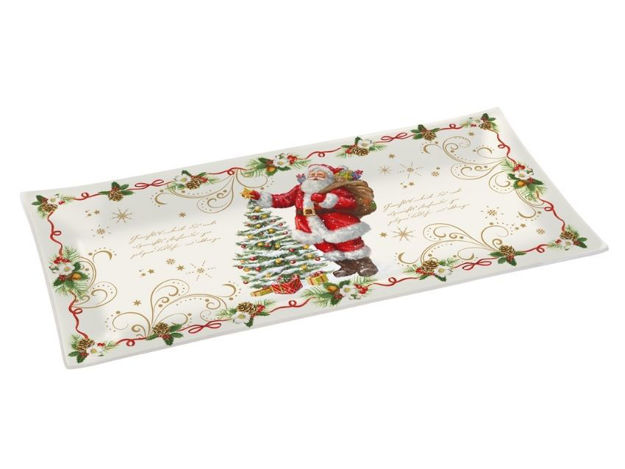 Slika Tanjur staklo 36x17cm.- Magic Christmas