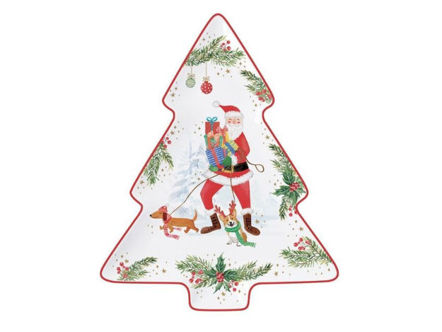 Slika Posuda porculan bor 20.5x25.5cm.-Joyful santa