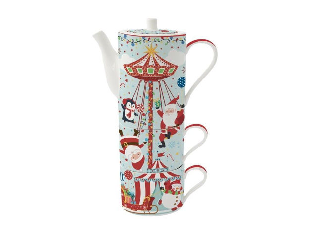 Slika Set za čaj porculan 500ml.-Santas carousel