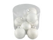 Slika Staklene kuglice 8cm/8kom - frost bijela S/F