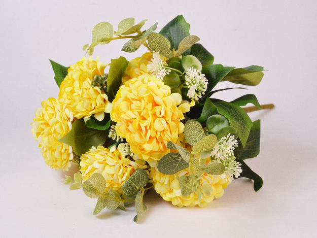 Slika Buket mix cvijeće i zelenilo 45 cm; žuta