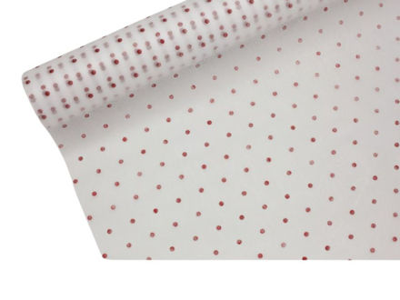 Slika Flizelin 35g točke rola 60cm/10m-bijela/crvena