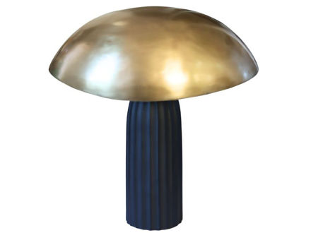 Slika Lampa metal stolna 33x28 h36cm. Zlatna/crna