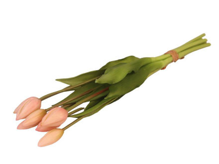 Slika Buket tulipana 40 cm, 7 grana, sv.roza