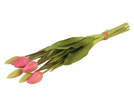 Slika Buket tulipana 40 cm, 7 grana, sv.ljubičasta