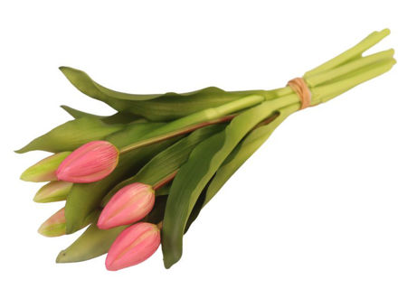 Slika Buket tulipana 29 cm, 7 grana, svj.ljubičasta