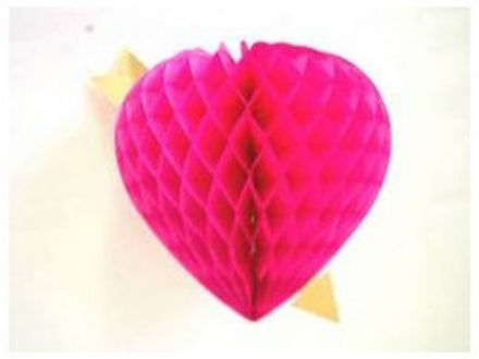 Slika Dekoracija srce, papir 26 cm