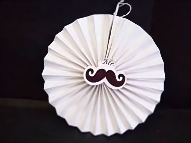 Slika Papirnate rozete-30cm bijele mr.