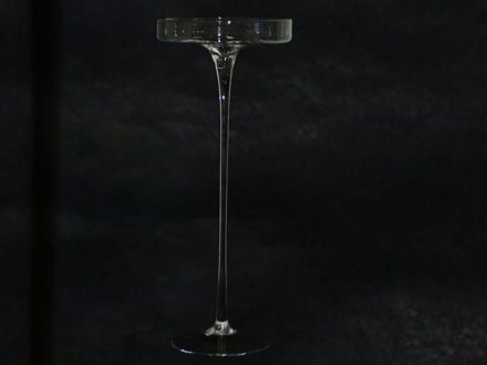 Slika Staklo svijećnjak na nogu h59.5 d25cm.