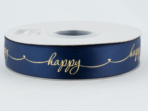 Slika Traka happy 25mm/41,1m plava