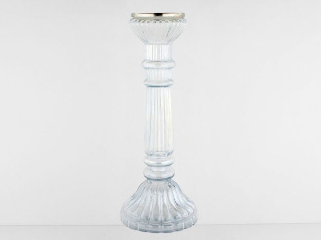 Slika Svijećnjak staklo h23.5 d13cm. Transparent