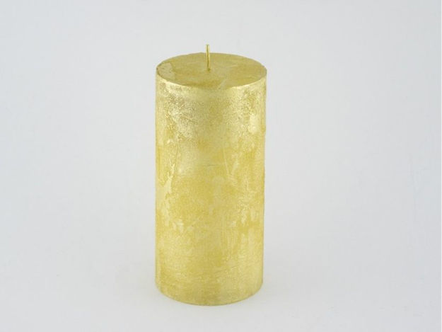 Slika Svijeća metalik 6,8xh14cm-sv.Zlatna