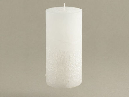 Slika Svijeća gliter 6,8xh14cm-bijela