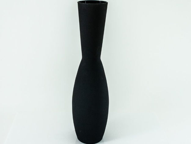 Slika Staklo vaza h82cm d21cm o16cm crna mat