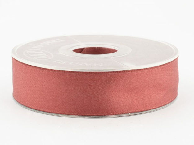 Slika Traka mat saten deblja 25mm/15m t.Rosewood 60
