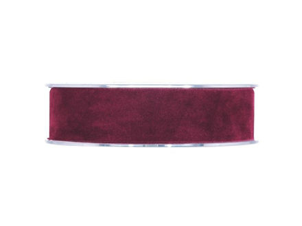 Slika Traka dupli pliš 25mm/7mt bordo 24