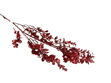 Slika Grana s listićima 110 cm metalik crvena