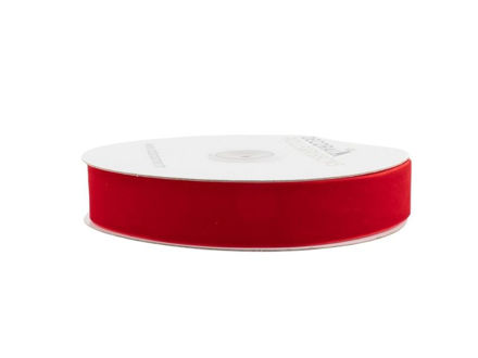 Slika Traka pliš 25mm/10m crvena 250
