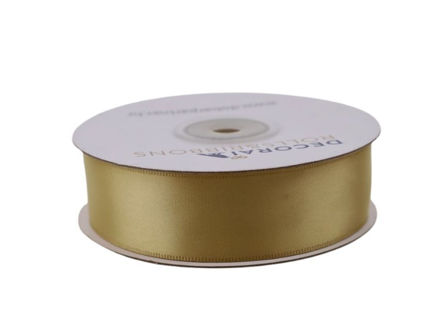 Slika Traka saten 25mm/25m premium zlatna