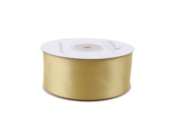 Slika Traka saten 38mm/25mt premium zlatna
