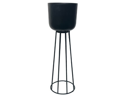 Slika Metalni stalak za biljku 27x27 h88cm. Crna