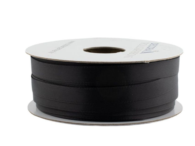 Slika Traka saten 10mm/50mt premium crna 030