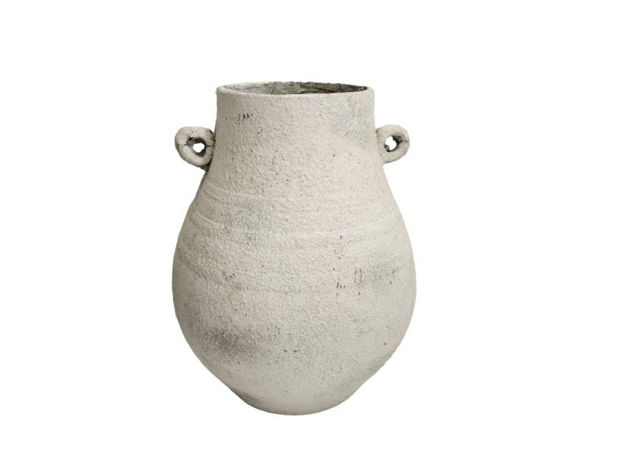 Slika Cement posuda ćup d28xh36cm bijela