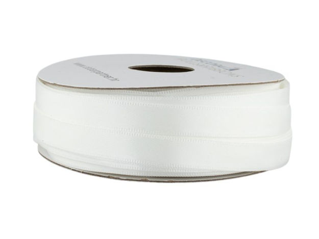 Slika Traka saten 10mm/50mt premium bijela 029
