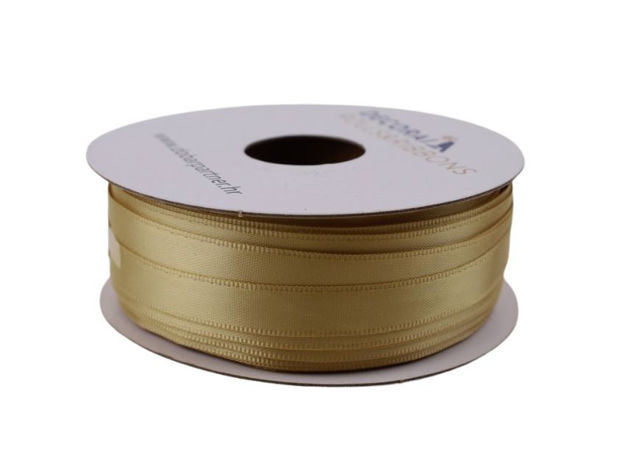 Slika Traka saten 10mm/50mt premium zlatna