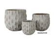Slika Posuda fiber cement s uzorkom 34x34x31cm. Sv. Siva