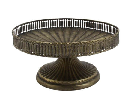 Slika Stalak metalni na nogu 27.5x14cm.;zlatna