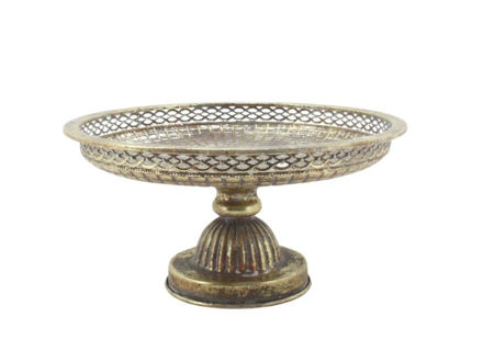 Slika Stalak metalni na nogu 34x17cm.;zlatna