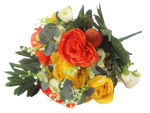 Slika Buket peonija/eukaliptus 36 cm; mix boja