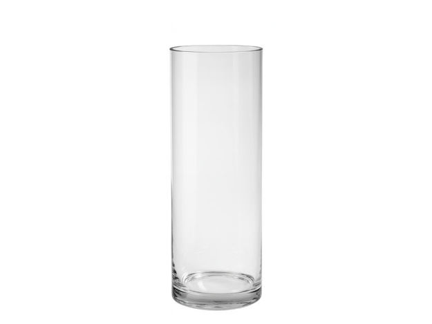 Slika Vaza staklo cilindar d10 h30cm; transparent