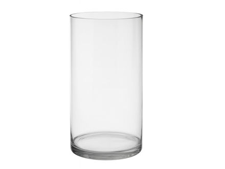 Slika Vaza staklo cilindar d20 h40cm; transparent