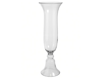 Slika Vaza staklo na nogu d23 h70cm; transparent