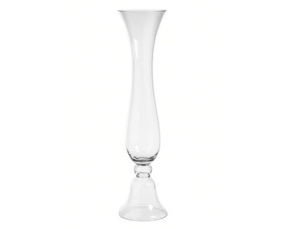 Slika Vaza staklo na nogu d12 h60cm; transparent