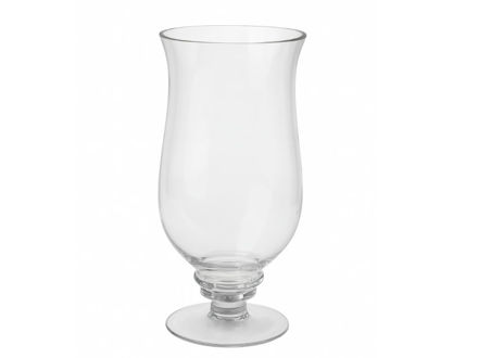 Slika Vaza staklo na nogu d12.5 h26.5cm; transparent