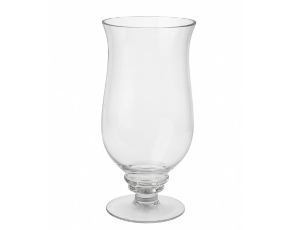 Slika Vaza staklo na nogu d12.5 h26.5cm; transparent