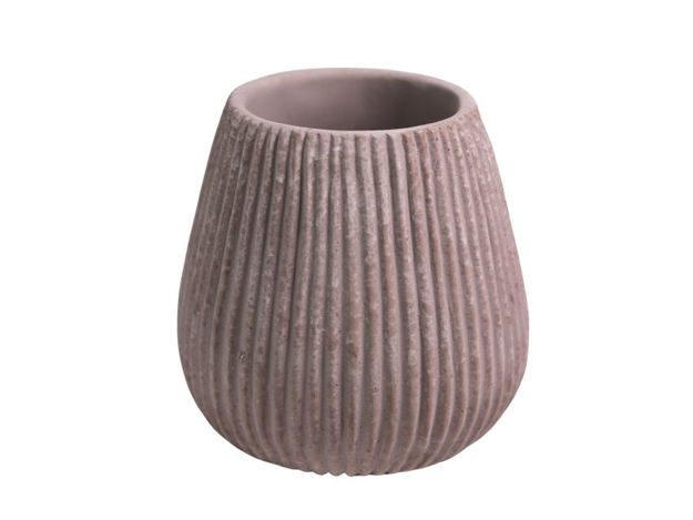 Slika Cement posuda dekorativna 12.5x12.5x12.5cm.