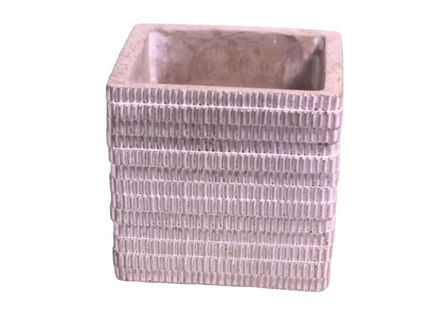 Slika Cement posuda dekorativna 11x11x10cm.