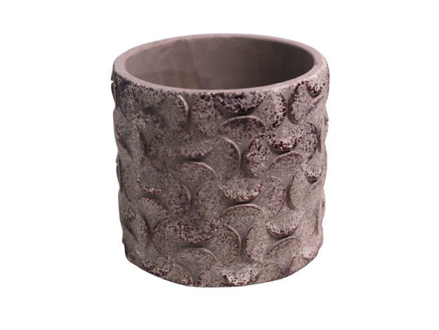 Slika Cement posuda dekorativna 10.5x10.5x10cm.