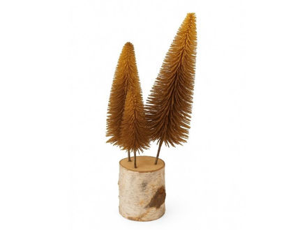 Slika Borovi na stalku 40x12cm; crvena/narančasta