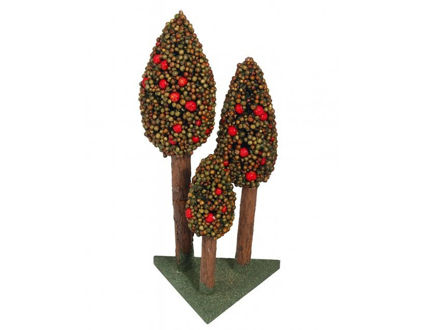 Slika Borovi dekorativni na staklu 40x19cm; berry