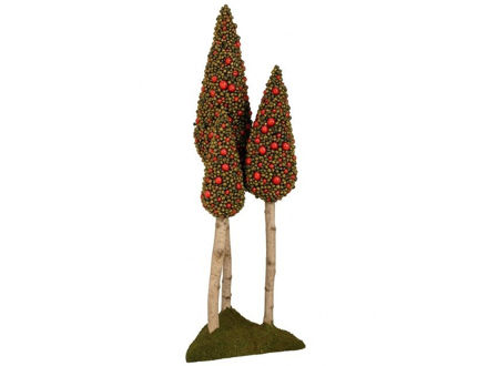 Slika Borovi dekorativni na staklu 85xx28cm; berry